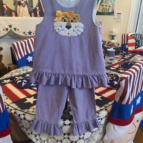 Silly Cat Boutique Girls 2 pc Pant set size 4 - Picture 8 of 16